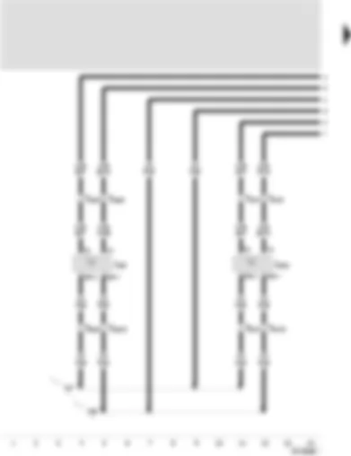Wiring Diagram  SEAT TOLEDO 1999 - Memory for external rear-view mirror - driver and passenger sides