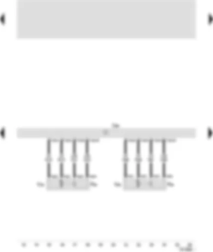 Wiring Diagram  SEAT TOLEDO 1999 - Seat control unit (driver side) and exterior rear-view mirrors - front height adjustment motor with memory - longitudinal adjustment motor with memory - driver side