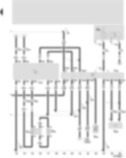 Wiring Diagram  SEAT TOLEDO 1999 - Operating electronics control unit - radio/telephone aerial - radio/telephone loudspeaker change-over relay - mobile telephone - microphone for telephone