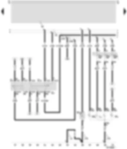Wiring Diagram  SEAT TOLEDO 1999 - Turn signal switch - headlight dipper/flasher switch - parking light switch - front left bulbs