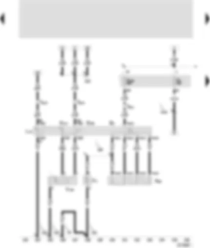 Wiring Diagram  SEAT TOLEDO 1999 - Fresh air blower switch - fresh air and air recirculation flap switch - fresh air blower - fresh air and air recirculation flap control motor