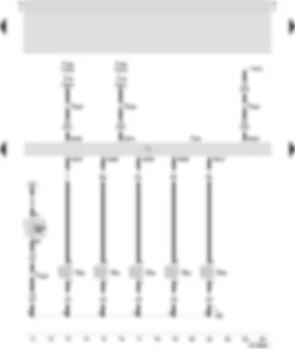 Wiring Diagram  SEAT TOLEDO 1999 - Control unit of the Motronic - injection valves