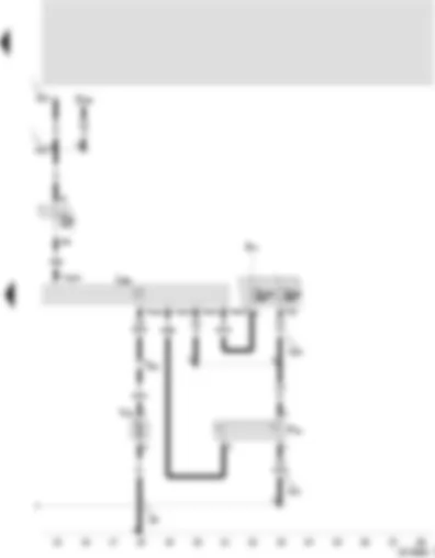 Wiring Diagram  SEAT TOLEDO 1999 - Control unit refrigerating liquid ventilator - coolant ventilator heat sensitive switch - pump coolant movement by inertia