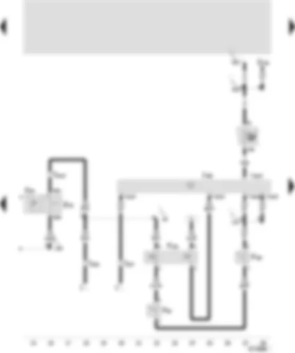 Wiring Diagram  SEAT TOLEDO 1999 - Coolant ventilator control unit - air conditioning switch - air conditioning pressure switch - air conditioning disconnect heat sensitive switch - exterior temperature switch