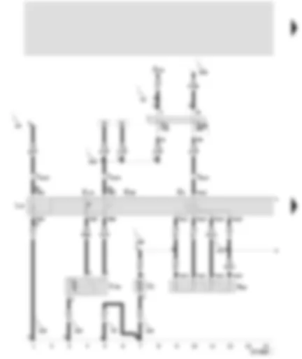 Wiring Diagram  SEAT TOLEDO 1999 - Compartment air ventilator switch - compartment and circulating air switch - compartment air switch - adjustment motor for the compartment/circulating air