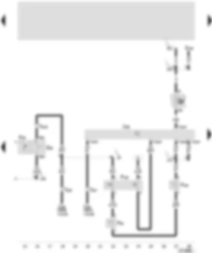 Wiring Diagram  SEAT TOLEDO 1999 - Coolant ventilator control unit - air conditioning switch - air conditioning pressure switch - air conditioning disconnect heat sensitive switch - exterior temperature switch