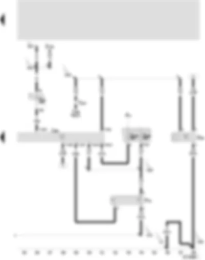 Wiring Diagram  SEAT TOLEDO 1999 - Radiator fan control unit - radiator fan thermal switch - high pressure sender