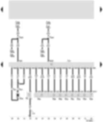 Wiring Diagram  SEAT TOLEDO 1999 - Automatic gearbox control unit - magnetic valves - gearbox revolutions turn transmitter - kick-down switch
