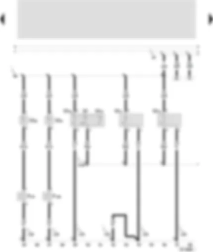 Wiring Diagram  SEAT TOLEDO 1999 - Front interior light - rear reading light - driver and front passenger side illuminated vanity mirror