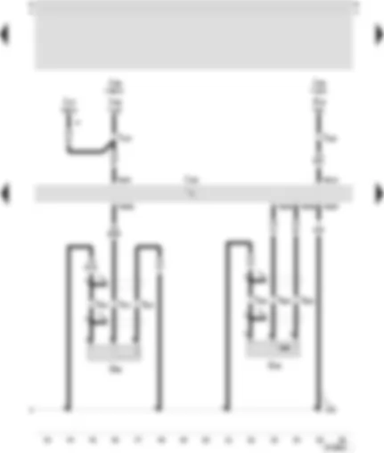 Wiring Diagram  SEAT TOLEDO 2000 - Control unit for motronic - engine speed sender - knock sensor II