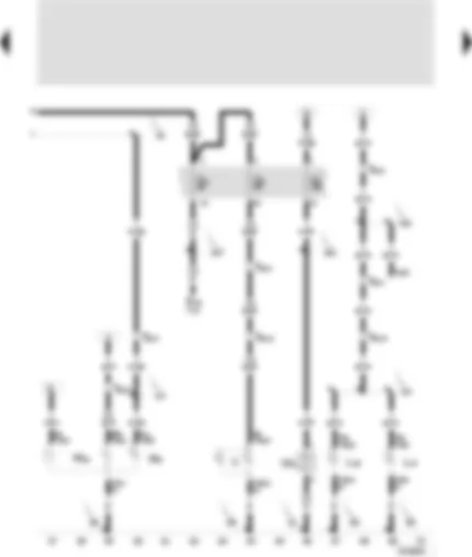 Wiring Diagram  SEAT TOLEDO 2000 - Rear fog light bulb left - rear fog light bulb right - rear right turn signal bulb - bulb for brake and rear light right - glove box light