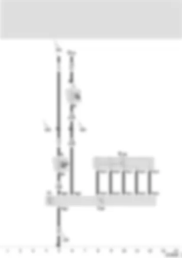 Wiring Diagram  SEAT TOLEDO 2000 - Control unit for sliding roof adjustment - regulator for sliding roof adjustment - sliding roof motor