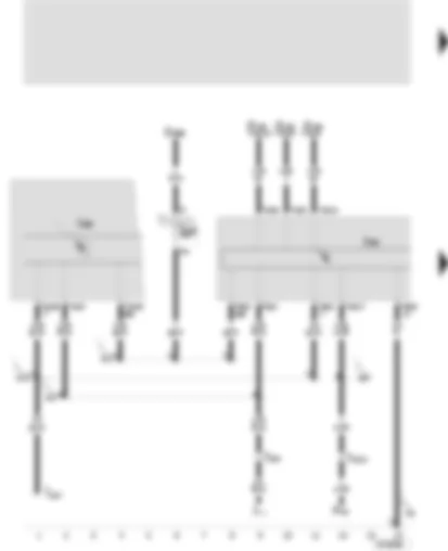 Wiring Diagram  SEAT TOLEDO 2000 - Control unit with display unit for radio and navigation - control unit with display unit in dash panel insert