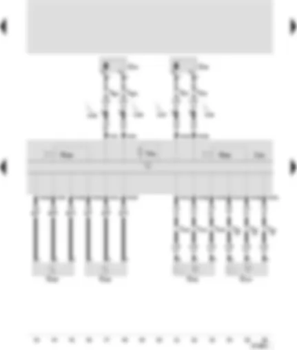 Wiring Diagram  SEAT TOLEDO 2000 - Control unit for ABS with EDS - rear right speed sensor - rear left speed sensor