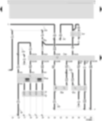 Wiring Diagram  SEAT TOLEDO 2000 - Control unit for motronic - hall sender - ignition transformer - spark plug connector - flame plug