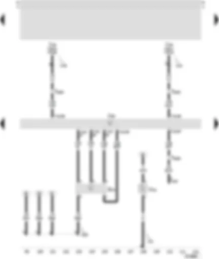 Wiring Diagram  SEAT TOLEDO 2000 - Control unit for motronic - air mass meter - secondary air pump motor