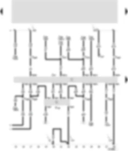 Wiring Diagram  SEAT TOLEDO 2002 - Control unit for automatic gearbox - multi-function switch