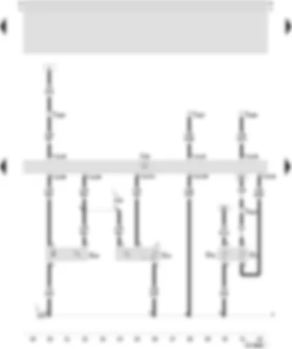 Wiring Diagram  SEAT TOLEDO 2000 - Control unit for motronic - coolant temperature sender - boost pressure sender - hall sender