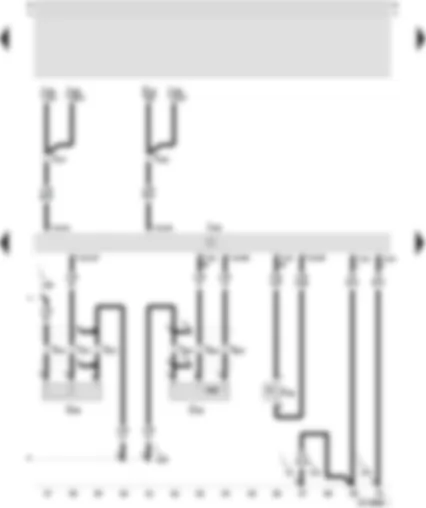 Wiring Diagram  SEAT TOLEDO 2000 - Control unit for motronic - power assisted steering/pressure switch - engine speed sender - knock sensor II