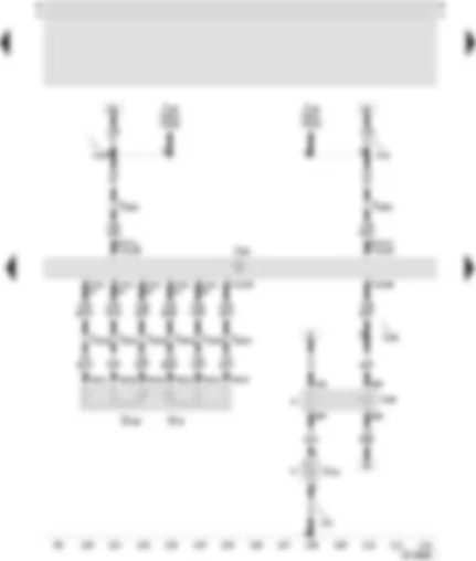 Wiring Diagram  SEAT TOLEDO 2000 - Control unit for motronic - secondary air pump relay - accelerator position sender - accelerator pedal position sender -2- - secondary air pump motor