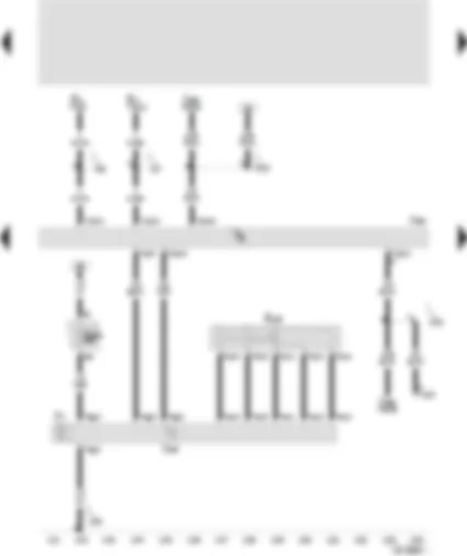 Wiring Diagram  SEAT TOLEDO 2000 - Convenience system central control unit - control unit for sliding roof adjustment - regulator for sliding roof adjustment - sliding roof motor