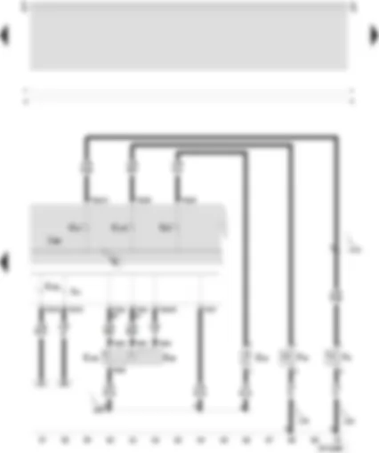 Wiring Diagram  SEAT TOLEDO 2000 - Control unit with display in dash panel insert - multi-function display call-up button - multi-function display memory switch - brake light warning lamp