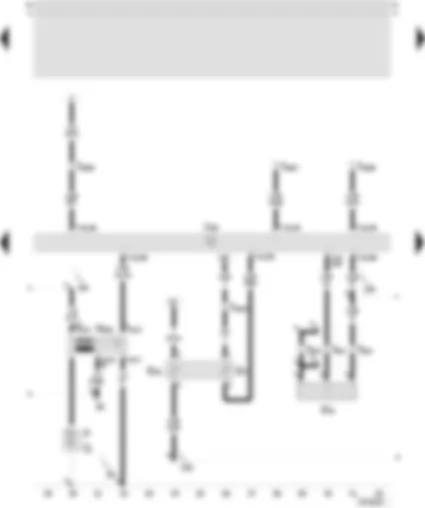 Wiring Diagram  SEAT TOLEDO 2001 - Motronic control unit - coolant temperature sender - knock sensor I - ignition coil 5 with output stage