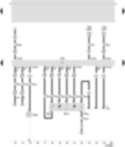 Wiring Diagram  SEAT TOLEDO 2000 - Diesel direct injection control unit - fuel temperature sender - modulating piston movement sender - fuel shut-off valve - metering adjuster