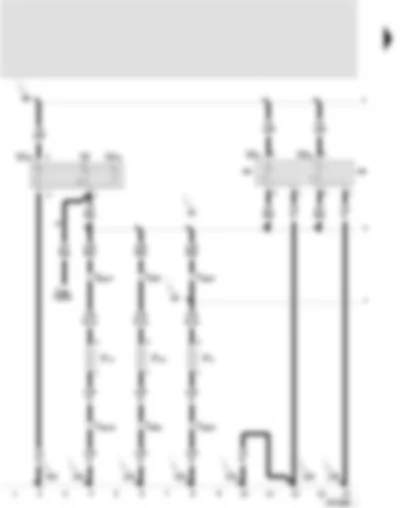 Wiring Diagram  SEAT TOLEDO 2000 - Door contact switch - passenger side - door contact switch - rear left - door contact switch - rear right - interior lighting - front - reading light - passenger side - reading light - rear left - reading light - rear right