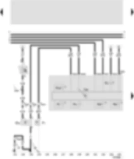 Wiring Diagram  SEAT TOLEDO 2001 - Control unit with display in dash panel insert - oil pressure switch - speedometer sender - oil pressure warning buzzer - alternator warning lamp