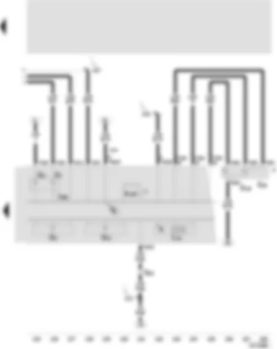 Wiring Diagram  SEAT TOLEDO 2001 - Control unit with display in dash panel insert - multi-function display - multi-function display call-up button - multi-function display - memory switch