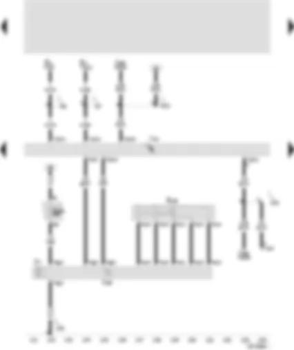 Wiring Diagram  SEAT TOLEDO 2000 - Convenience system central control unit - sliding sunroof adjustment control unit - sliding sunroof adjustment regulator - sliding sunroof motor