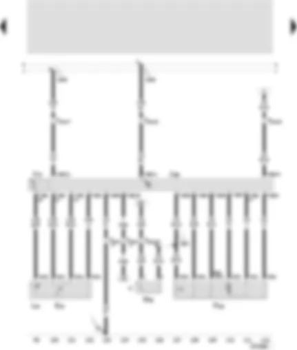 Wiring Diagram  SEAT TOLEDO 2000 - Door control unit - rear right - electric window switch - rear right (in door) - central locking lock unit - rear right