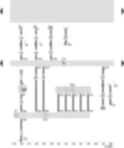 Wiring Diagram  SEAT TOLEDO 2000 - Central control unit for comfort system - control unit for adjusting sun roof - regulator for sun roof adjustment - sun roof motor