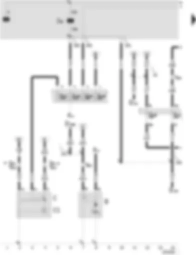 Wiring Diagram  SEAT TOLEDO 2001 - Battery - starter - alternator - voltage regulator - ignition/starter switch - X contact relief relay