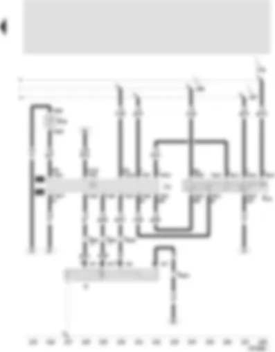 Wiring Diagram  SEAT TOLEDO 2001 - Intermittent wiper switch - intermittent wiper control - automatic intermittent wash/wipe relay - windscreen wiper motor