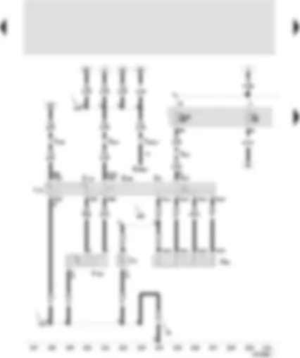 Wiring Diagram  SEAT TOLEDO 2001 - Fresh air blower switch - fresh air/air recirculating flap switch - fresh air/air recirculation warning lamp - light bulb fresh air controls - oil level and temperature sender