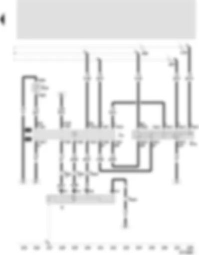 Wiring Diagram  SEAT TOLEDO 2001 - Intermittent wiper switch - intermittent wiper control - automatic intermittent wash/wipe relay - windscreen wiper motor