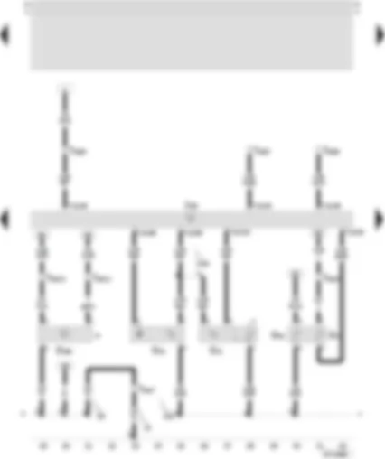 Wiring Diagram  SEAT TOLEDO 2001 - Motronic control unit - coolant temperature sender - charge air pressure sender - Hall sender - oil level and oil temperature sender