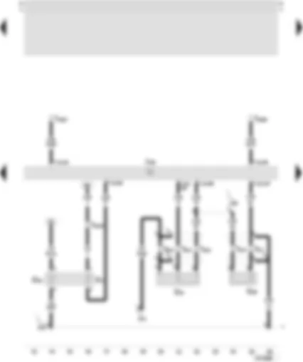 Wiring Diagram  SEAT TOLEDO 2001 - Motronic control unit - coolant temperature sender - knock sensor 1 - knock sensor 2