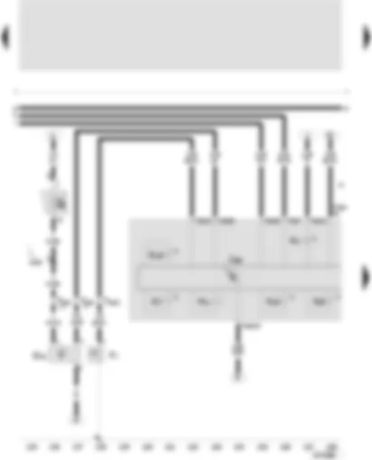 Wiring Diagram  SEAT TOLEDO 2001 - Control unit with display in dash panel insert - oil pressure switch - speedometer sender - oil pressure warning buzzer - alternator warning lamp