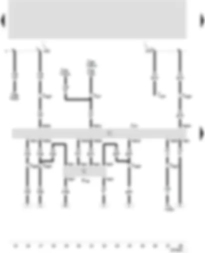 Wiring Diagram  SEAT TOLEDO 2002 - Automatic gearbox control unit - multi-function switch