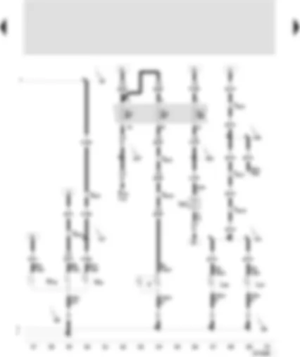Wiring Diagram  SEAT TOLEDO 2001 - Foglight bulb - rear left - foglight bulb - rear right - turn signal bulb - rear right - brake/tail light bulb - right - glove box light
