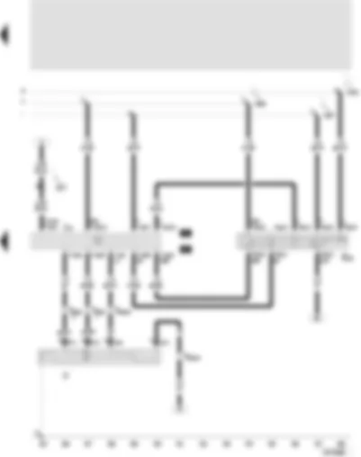 Wiring Diagram  SEAT TOLEDO 2001 - Automatic intermittent wash/wipe relay - intermittent wiper switch - windscreen wiper motor