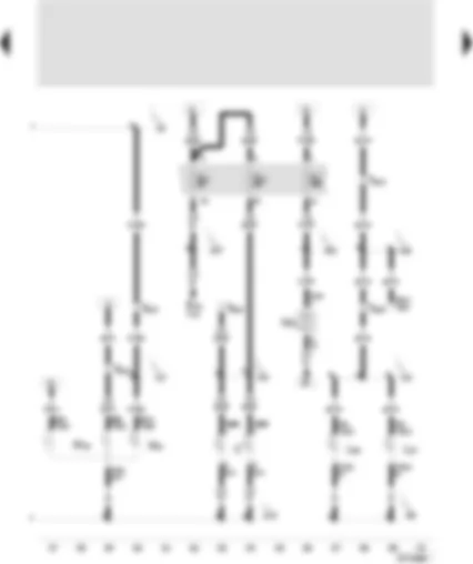 Wiring Diagram  SEAT TOLEDO 2001 - Foglight bulb - rear left - foglight bulb - rear right - turn signal bulb - rear right - brake/tail light bulb - right - glove box light