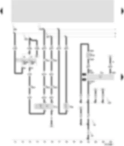 Wiring Diagram  SEAT TOLEDO 2001 - Automatic intermittent wash/wipe relay - intermittent wiper control - rear window wiper motor - windscreen/rear window washer pump