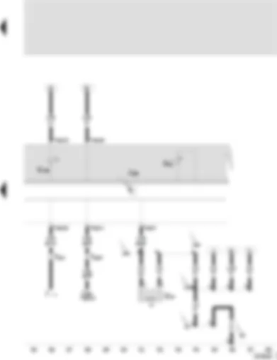 Wiring Diagram  SEAT TOLEDO 2001 - Control unit with display in dash panel insert - brake lining/pad wear sender front left - brake lining/pad wear warning lamp