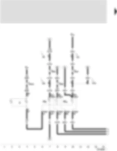 Wiring Diagram  SEAT TOLEDO 2000 - Turn signal bulb rear left - brake and tail light bulb left - number plate light