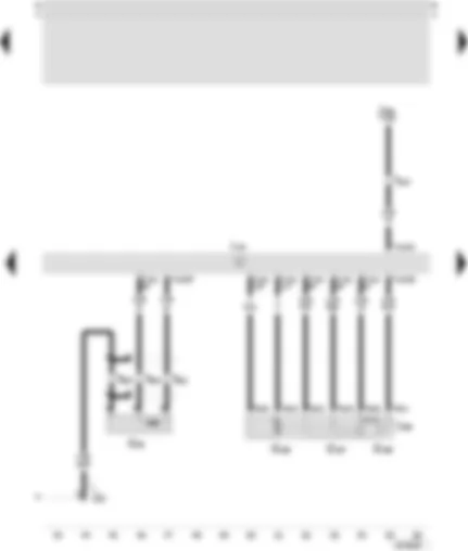 Wiring Diagram  SEAT TOLEDO 2000 - 4LV control unit (injection system) - throttle valve control unit - engine revs sender - throttle valve drive (electric accelerator operation)