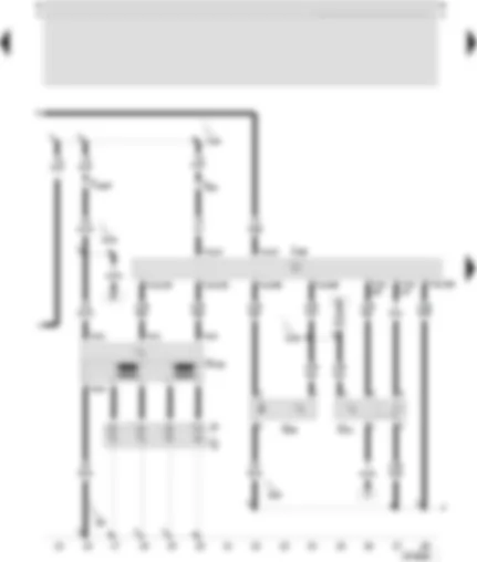 Wiring Diagram  SEAT TOLEDO 2001 - 4LV control unit (injection system) - hall sender - ignition transformer - spark plug connector - flame plugs
